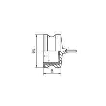 TYPE PLDP - PFA lined CAMLOCK DP