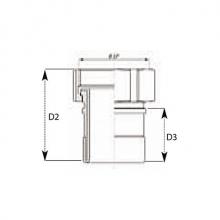 TYPE PLGI - PFA lined female threaded with smooth hose shank