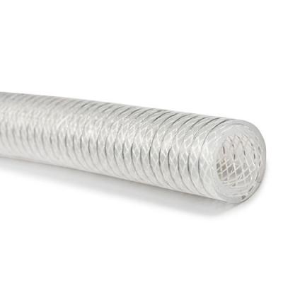 TYPE TSPO - Transparent Stainless Steel Helix and Polyester Fiber Braid Reinforced Silicone Hose