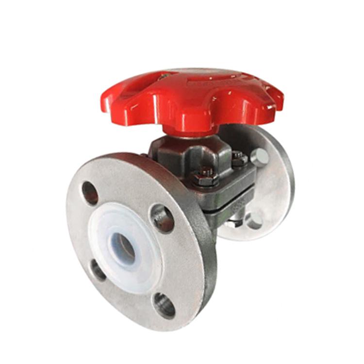 FEP or PFA Lined Diaphragm Valve