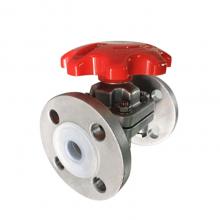 FEP or PFA Lined Diaphragm Valve