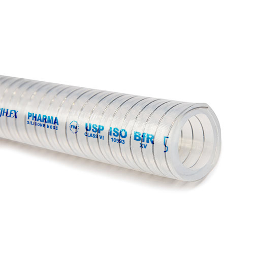 TYPE TSO - Transparent Stainless Steel Helix Reinforced Silicone Hose